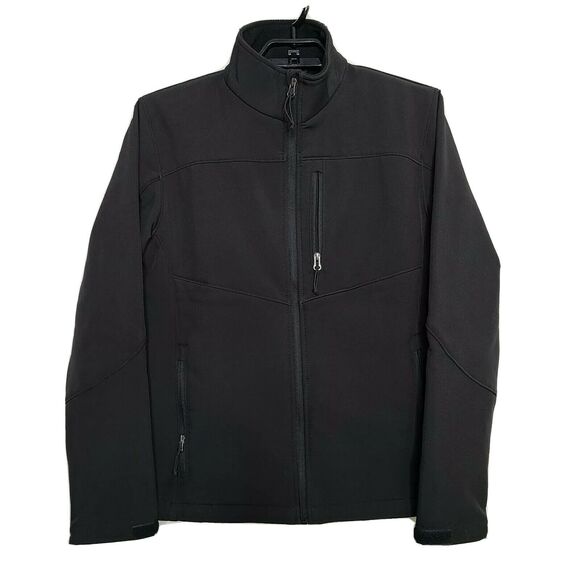 Mens TSLA Softshell Jacket SZ Small Black - Picture 1 of 6